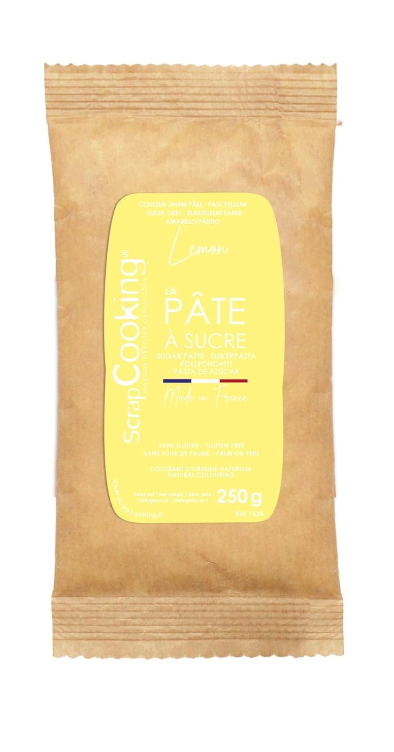 ScrapCooking - Pâte à Sucre Vert Sauge 250g - Colorant d'Origine Naturelle - Sans Gluten, Sans Huile de Palme - Pour Gâteaux, Pâtisseries Anniversaire - Vert Pastel - Fabrikie en France - 7621 Pasta de azúcar Naty Shop Yellow
