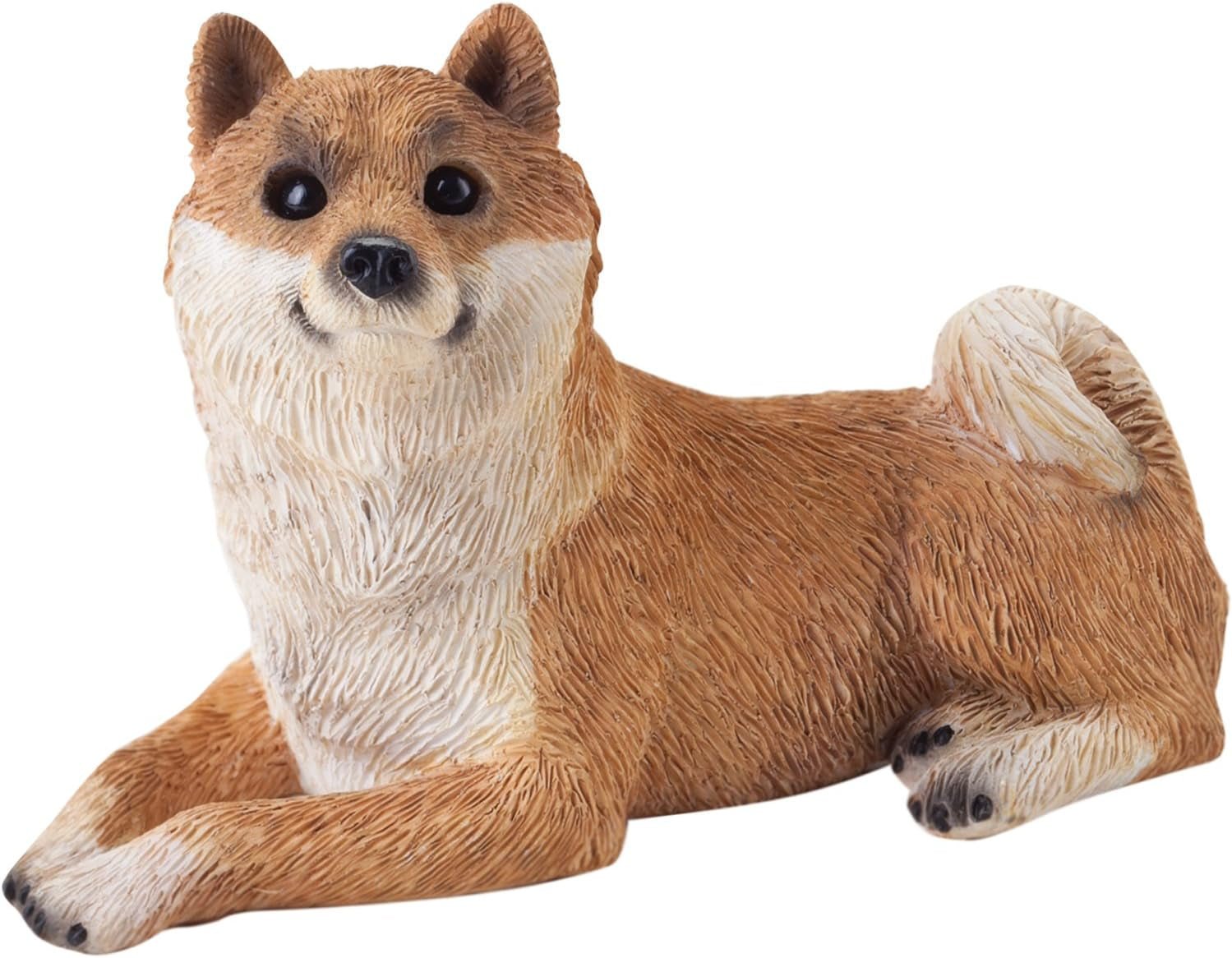 Escultura, Resina, Blanca, Tamaño Mediano Naty Shop Estatuillas y Esculturas Talla S Shiba Inu