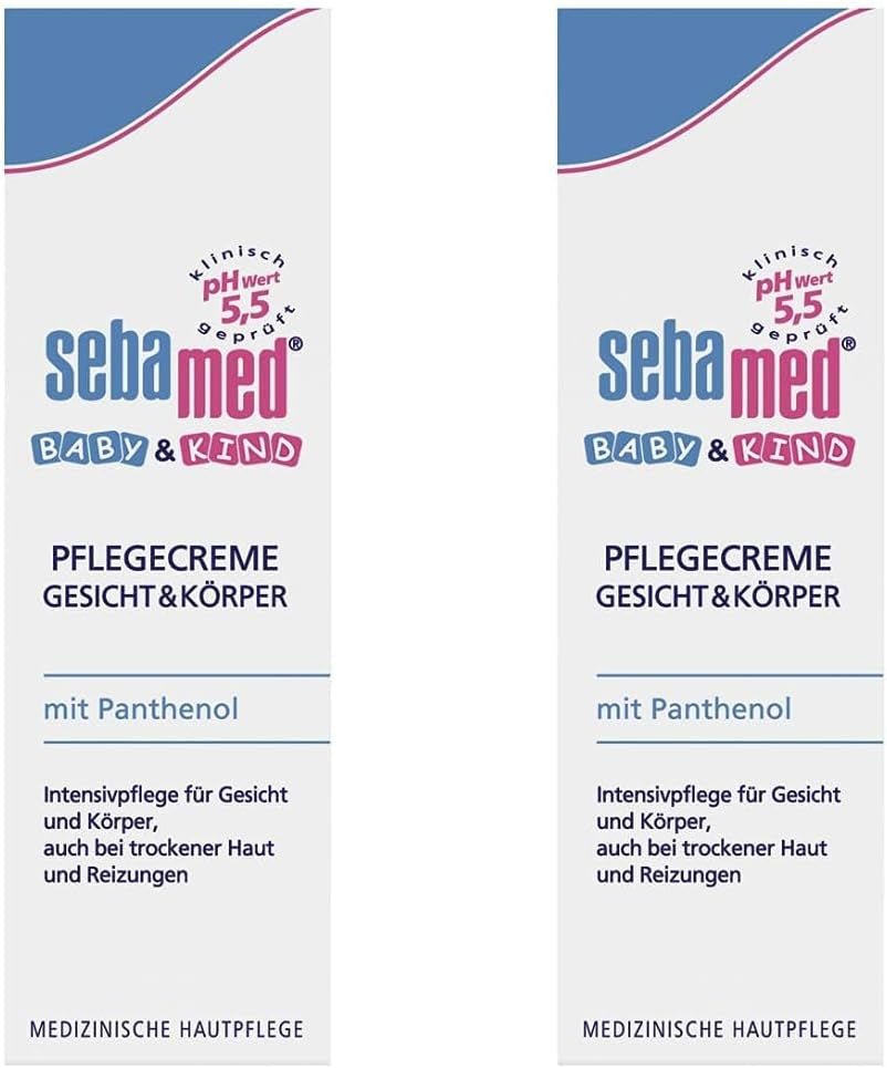 Sebamed Loción Cuidado Bebé y Niño con Pantenol, pack 2, 2 x 200 ml, cuida suavemente la delicada piel de los niños, también la piel seca e irritada Infantil - Baño y Cuidado Naty Shop 1 pack, 1 X 75 ml