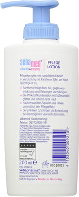 Sebamed Loción Cuidado Bebé y Niño con Pantenol, pack de 2, 2 x 200 ml, cuida suavemente la delicada piel de los niños, también la piel seca y con irritaciones Infantil - Baño y Cuidado Naty Shop