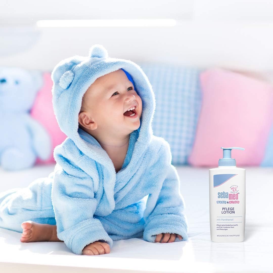 Sebamed Loción Cuidado Bebé y Niño con Pantenol, pack de 2, 2 x 200 ml, cuida suavemente la delicada piel de los niños, también la piel seca y con irritaciones Infantil - Baño y Cuidado Naty Shop