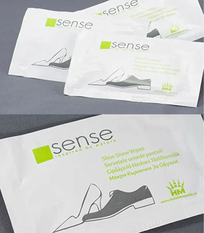 Servilleta húmeda para zapatos SENSE Cosmetica Hoteliera Naty Shop