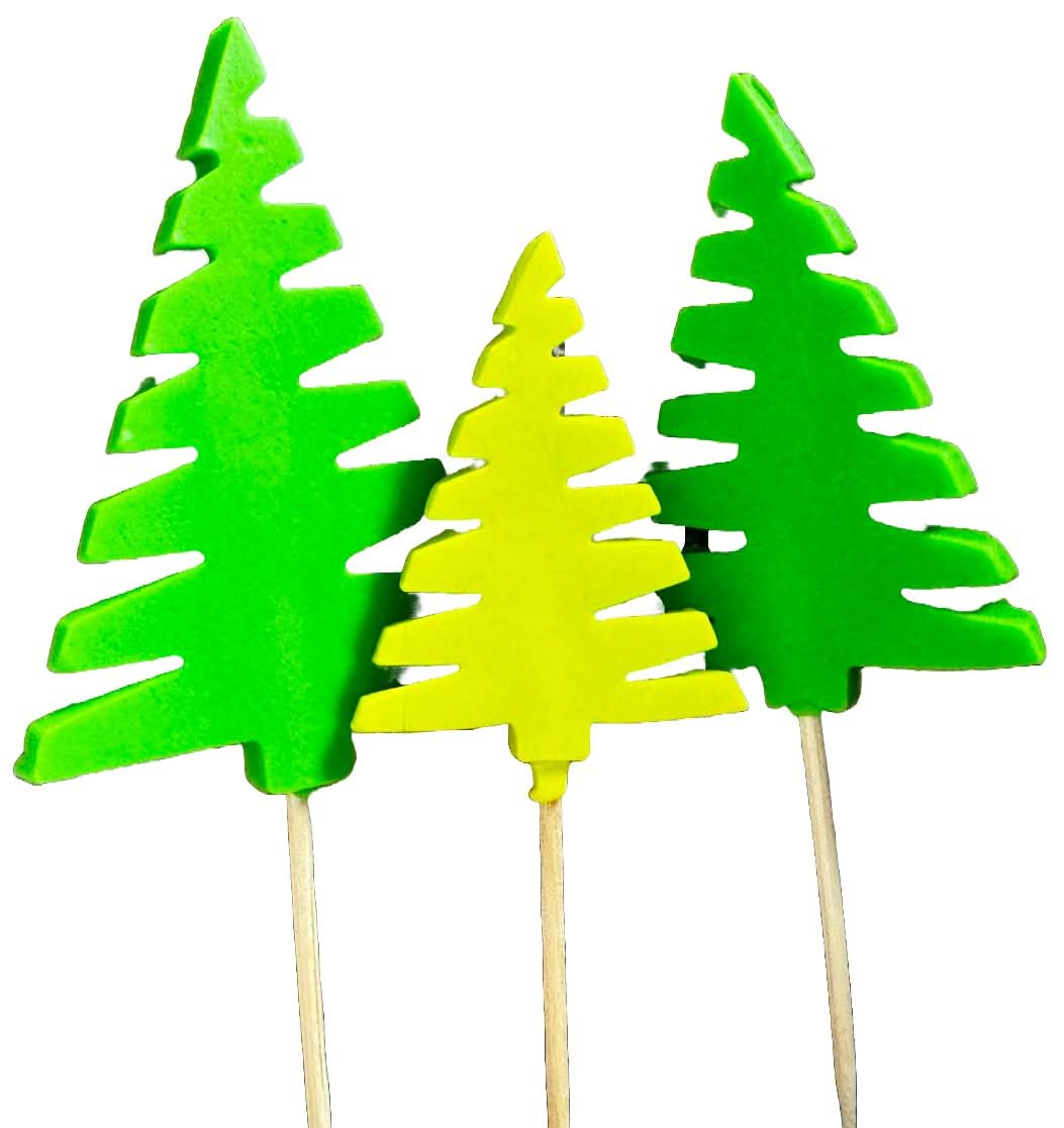 Set de 3 decoraciones de azúcar comestible, Decoraciones de pasta de azúcar Brazi Nati Shop