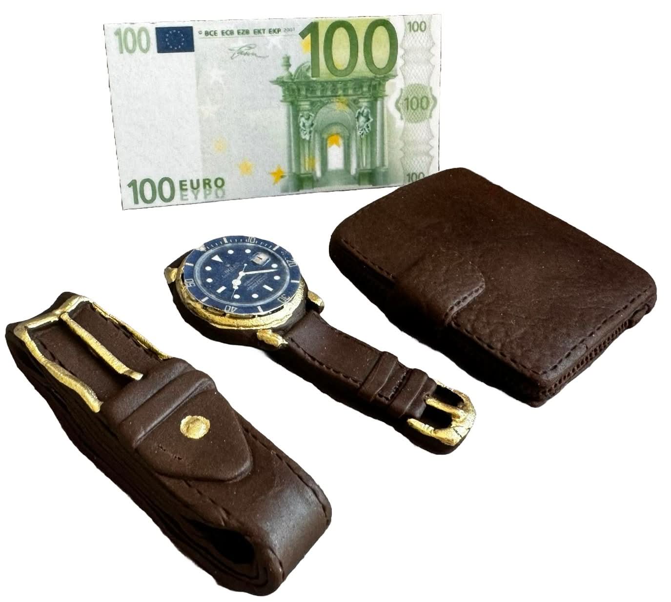 Set de 4 adornos de azúcar comestible, Accesorios para hombre Adornos de Pasta de Azúcar Nati Shop