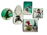 Set de 5 adornos de azúcar comestible, Navidad Nati Shop