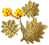 Set de 5 decoraciones de azúcar comestible, Decoraciones de pasta de azúcar de otoño Nati Shop