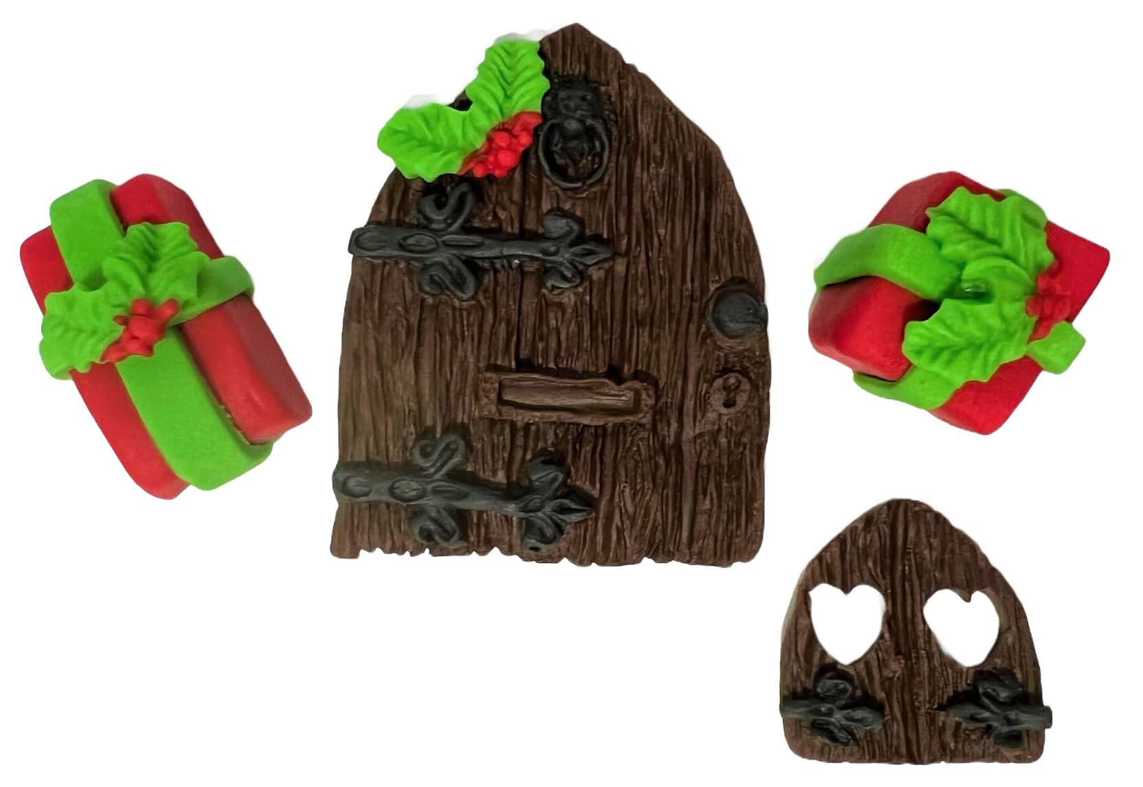 Set de adornos de azúcar comestible, Adornos navideños en pasta de azúcar Nati Shop
