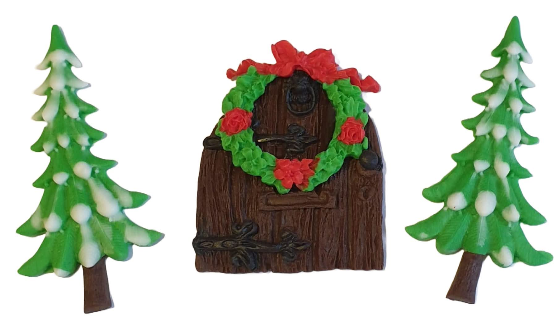 Set de adornos de azúcar, Adornos navideños de pasta de azúcar Nati Shop