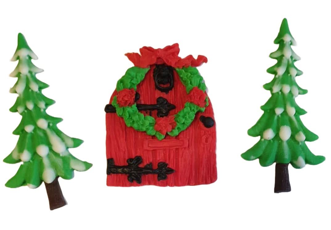 Set de adornos de azúcar, Adornos navideños de pasta de azúcar Nati Shop