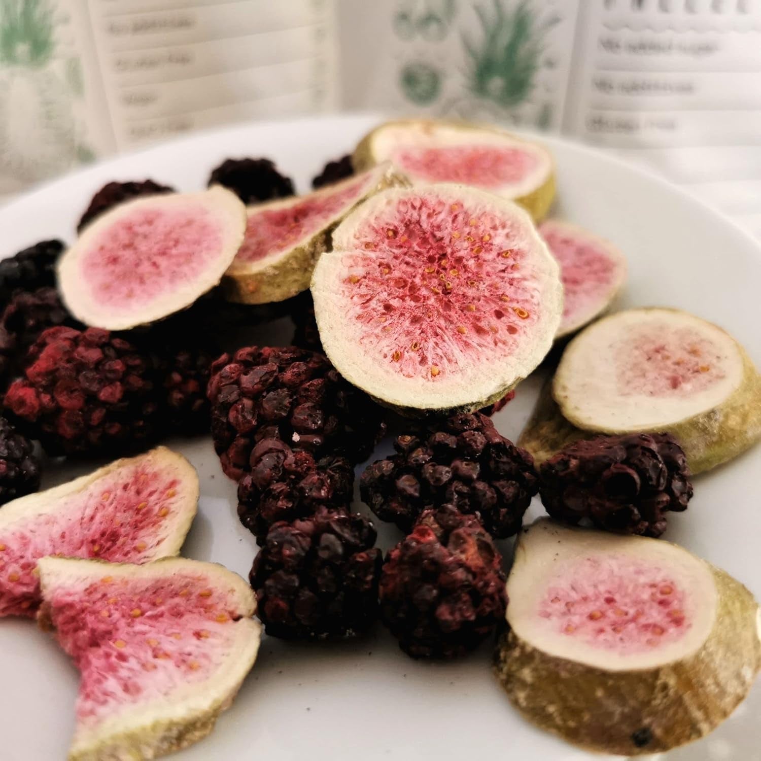 Higos liofilizados Higos secos 100% naturales | Sin azúcares añadidos Dulces liofilizados saludables | Frutas liofilizadas Higos liofilizados | ZingyZoo (100g) Naty Shop productos deshidratados