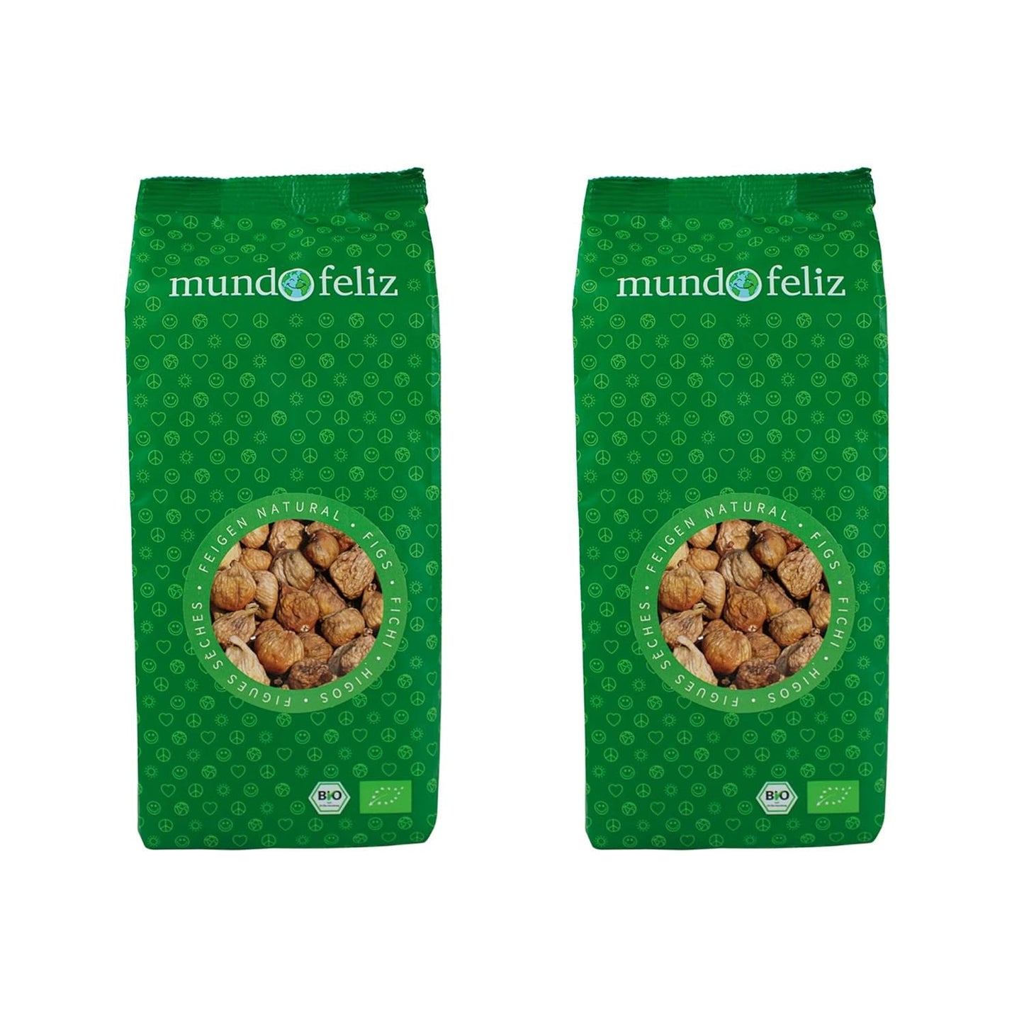 Mundo Feliz Higos Secos de Agricultura Ecológica, 2 x 500g Productos Secos Naty Shop Default Title