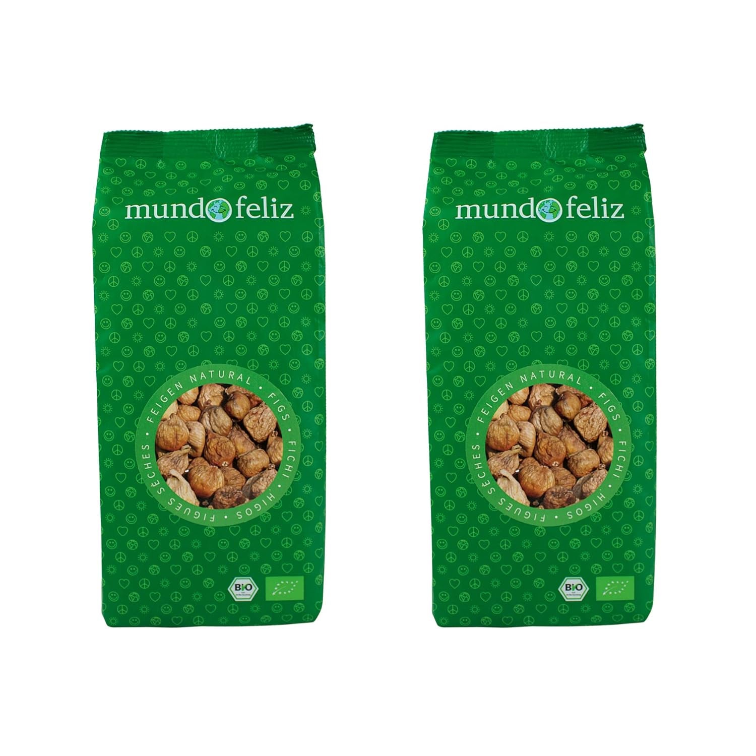 Mundo Feliz Higos Secos de Agricultura Ecológica, 2 x 500g Productos Secos Naty Shop Default Title