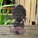 Figura Buda Bebé Toga Rosa - Figura inspiradora y alegre - Talismán positivo Concentración - Idea de regalo dulce y espiritual - Al. 7 cm - Estatuillas y esculturas Zen'Light Naty Shop
