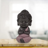 Figura Buda Bebé Toga Rosa - Figura inspiradora y alegre - Talismán positivo Concentración - Idea de regalo dulce y espiritual - Al. 7 cm - Estatuillas y esculturas Zen'Light Naty Shop