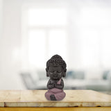 Figura Buda Bebé Toga Rosa - Figura inspiradora y alegre - Talismán positivo Concentración - Idea de regalo dulce y espiritual - Al. 7 cm - Estatuillas y esculturas Zen'Light Naty Shop