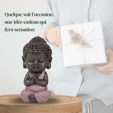 Figura Buda Bebé Toga Rosa - Figura inspiradora y alegre - Talismán positivo Concentración - Idea de regalo dulce y espiritual - Al. 7 cm - Estatuillas y esculturas Zen'Light Naty Shop