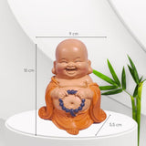Estatua de Buda sonriente con rosario - Figura inspiradora y alegre - Talismán de la suerte lleno de positividad - Idea de regalo dulce y espiritual - -Al 10 cm - Estatuas y esculturas Zen'Light Naty Shop