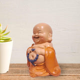 Estatua de Buda sonriente con rosario - Figura inspiradora y alegre - Talismán de la suerte lleno de positividad - Idea de regalo dulce y espiritual - -Al 10 cm - Estatuas y esculturas Zen'Light Naty Shop