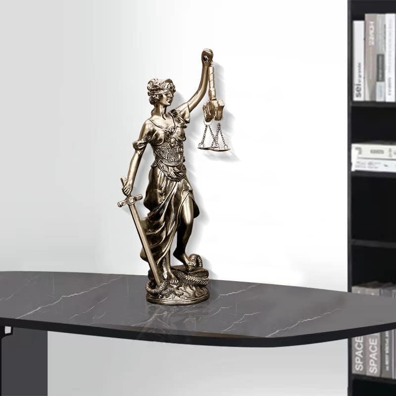 Estatua de la Dama de la Justicia Estatua de la Justicia de 30,5 cm Diosa de la Justicia Escultura de la Justicia Ángel grecorromano Estatuas ciegas de la Justicia para decoración Estatuillas y esculturas Naty Shop
