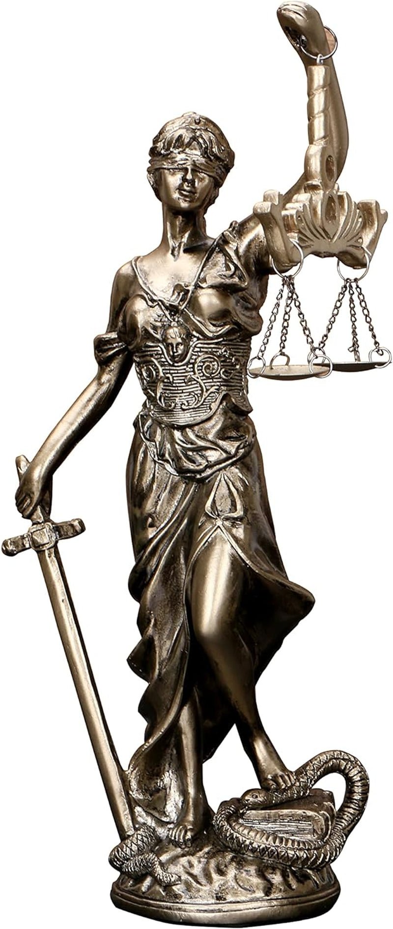 Estatua de la Justicia Estatua de la Justicia de 30,5 cm Diosa de la Justicia Escultura de la Justicia Ángel grecorromano Estatuas ciegas de la Justicia para decoración Estatuillas y esculturas Naty Shop Título predeterminado