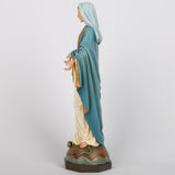 BC Estatua católica de Nuestra Señora de Gracia Figura de altar de la Virgen María Regalo religioso para la madre Decoraciones católicas para el hogar 34,3 cm de altura Pintado a mano por Buildclassic (Elegant) Naty Shop Estatuas y esculturas