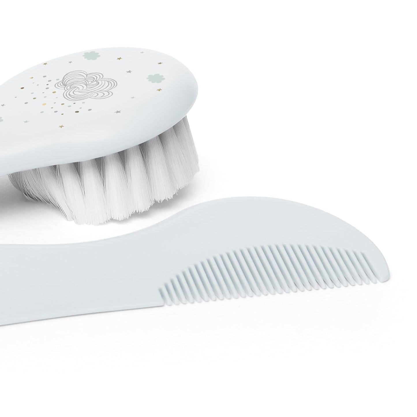 Suavinex 3162384 Peine con cepillo, azul Infantil - Baño y Cuidado de la piel Naty Shop