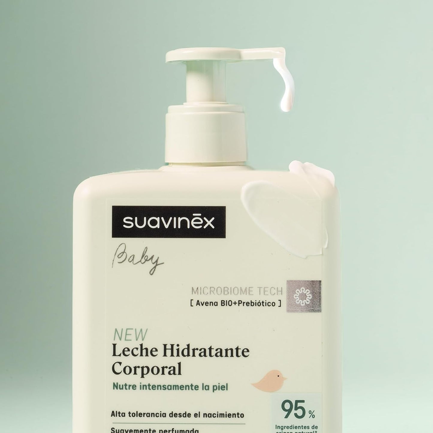 Suavinex, Syndet champú bebé para piel y cabello, sin jabón, 750ml + loción corporal hidratante, 750ml, apto para pieles sensibles y recién nacidos, con un 90%-93% de ingredientes naturales. Niños - Baño y Cuidado de la Piel Naty Shop