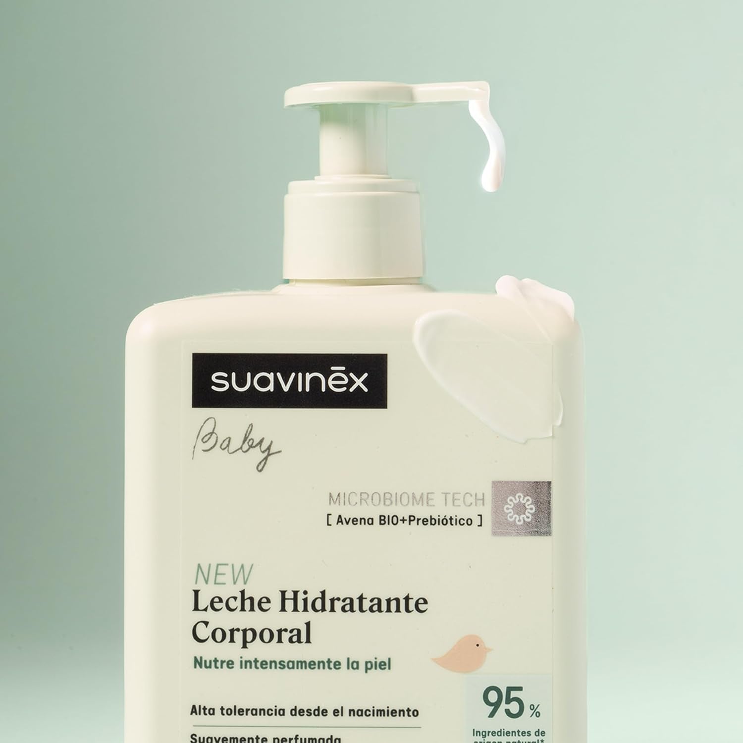 Suavinex, Syndet champú bebé para piel y cabello, sin jabón, 750ml + loción corporal hidratante, 750ml, apto para pieles sensibles y recién nacidos, con un 90%-93% de ingredientes naturales. Niños - Baño y Cuidado de la Piel Naty Shop