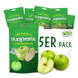 Fresas liofilizadas de verano - pack de 5 - sin azúcar, 100% naturales, deliciosos snacks crujientes para niños y mayores, ideal para cereales y luncheras (55g) Productos deshidratados Naty Shop Pack de 5 Manzana