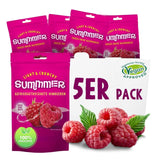 Fresas Liofilizadas Summer - Pack de 5 - Sin Azúcar, 100% Natural, Deliciosos Snacks Crujientes para Niños y Adultos, Ideal para Cereales y Loncheras (55g) Productos Deshidratados Naty Shop Pack de 5 Frambuesas