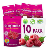 Fresas liofilizadas de verano - pack de 5 - sin azúcar, 100% naturales, deliciosos snacks crujientes para niños y mayores, ideales para cereales y luncheras (55g) Productos deshidratados Naty Shop Pack de 10 Frambuesas
