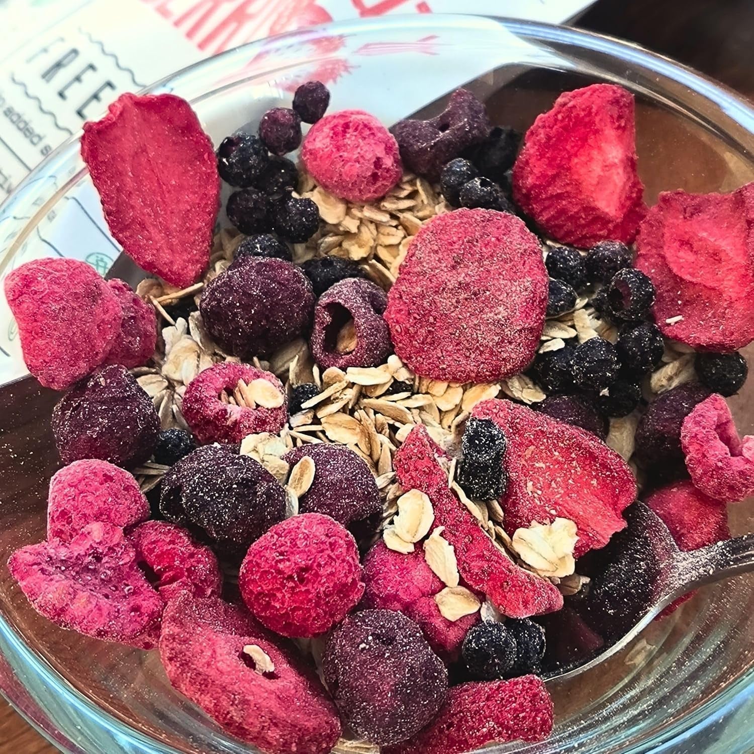 Mezcla de frutas liofilizadas Super Berries | XL 300g Frutos secos sin azúcar | Frutos secos | Frutos secos Liofilizados Fresas Frambuesas Arándanos Liofilizados ZingyZoo Productos deshidratados Naty Shop