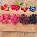 Mezcla de frutas liofilizadas Super Berries | XL 300g Frutos secos sin azúcar | Frutos secos | Frutos secos Liofilizados Fresas Frambuesas Arándanos Liofilizados ZingyZoo Productos deshidratados Naty Shop