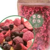 Mezcla de frutas liofilizadas Super Berries | XL 300g Frutos secos sin azúcar | Frutos secos | Frutos secos Liofilizados Fresas Frambuesas Arándanos Liofilizados ZingyZoo Productos deshidratados Naty Shop 300G