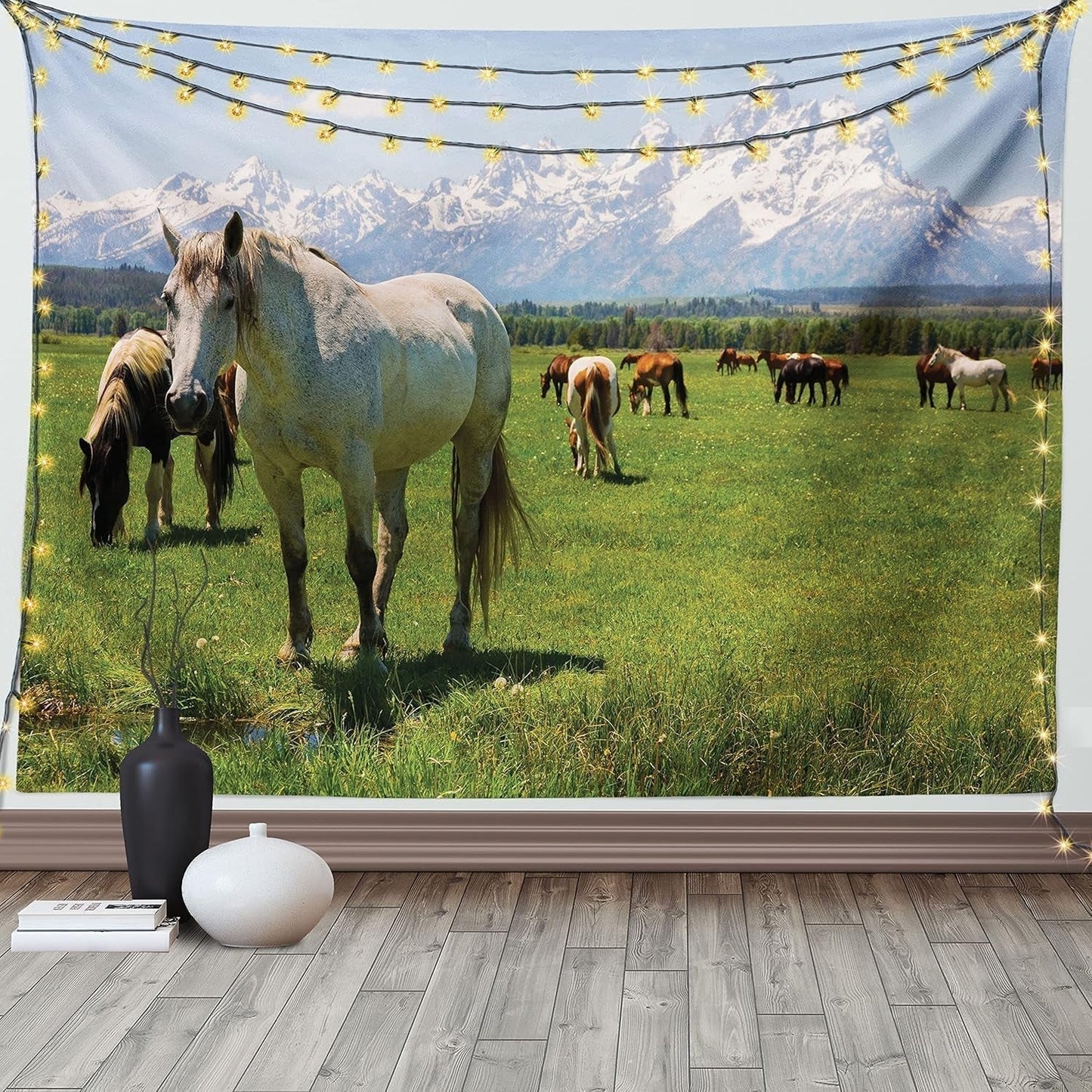 Tapiz abakuhaus Wanderlust mundo animal mapa dibujos Hogar - Accesorios y Decoración Naty Shop Saludos blanco 230L X 140B Cm