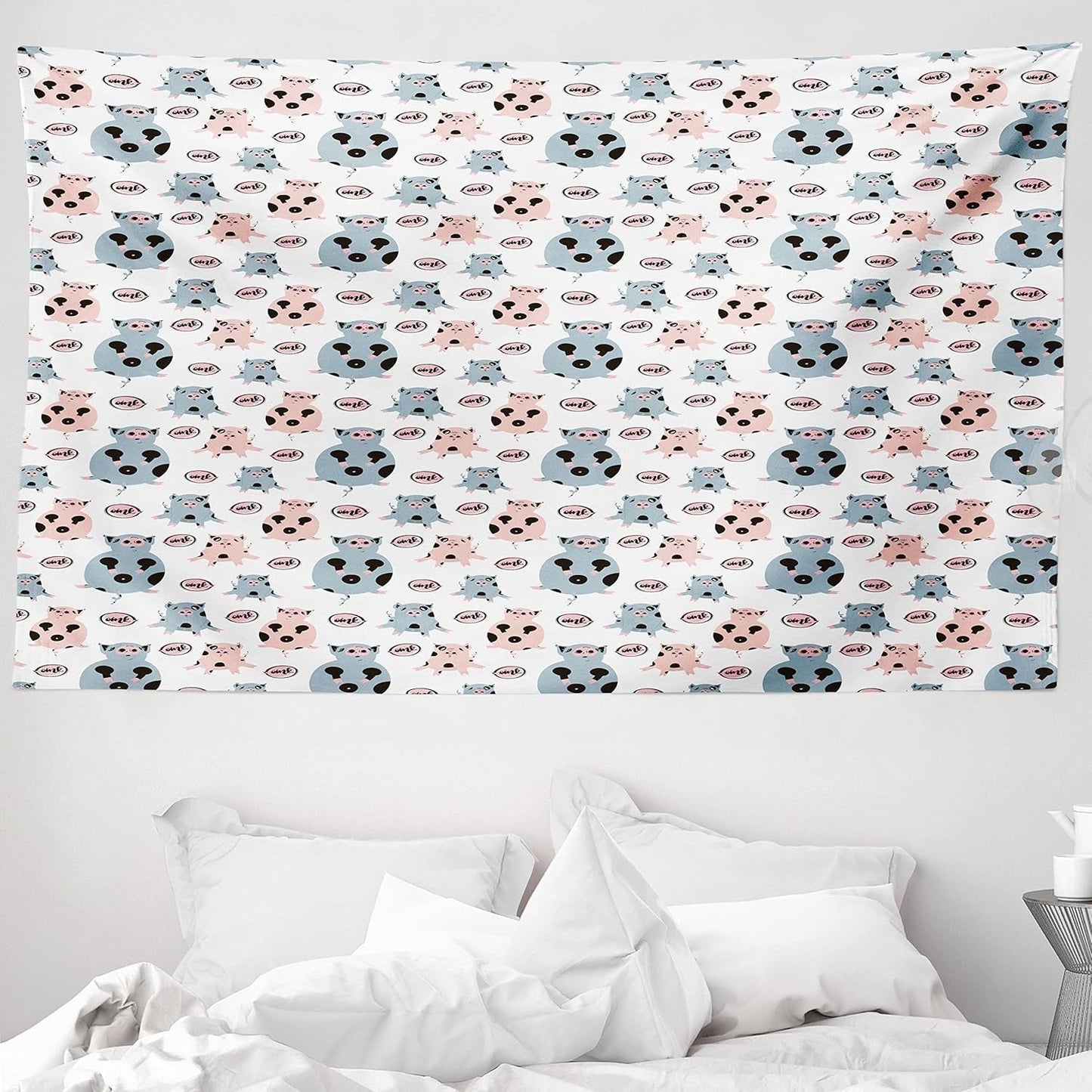 Tapiz abakuhaus Wanderlust mapa animal del mundo de dibujos animados - Naty Shop