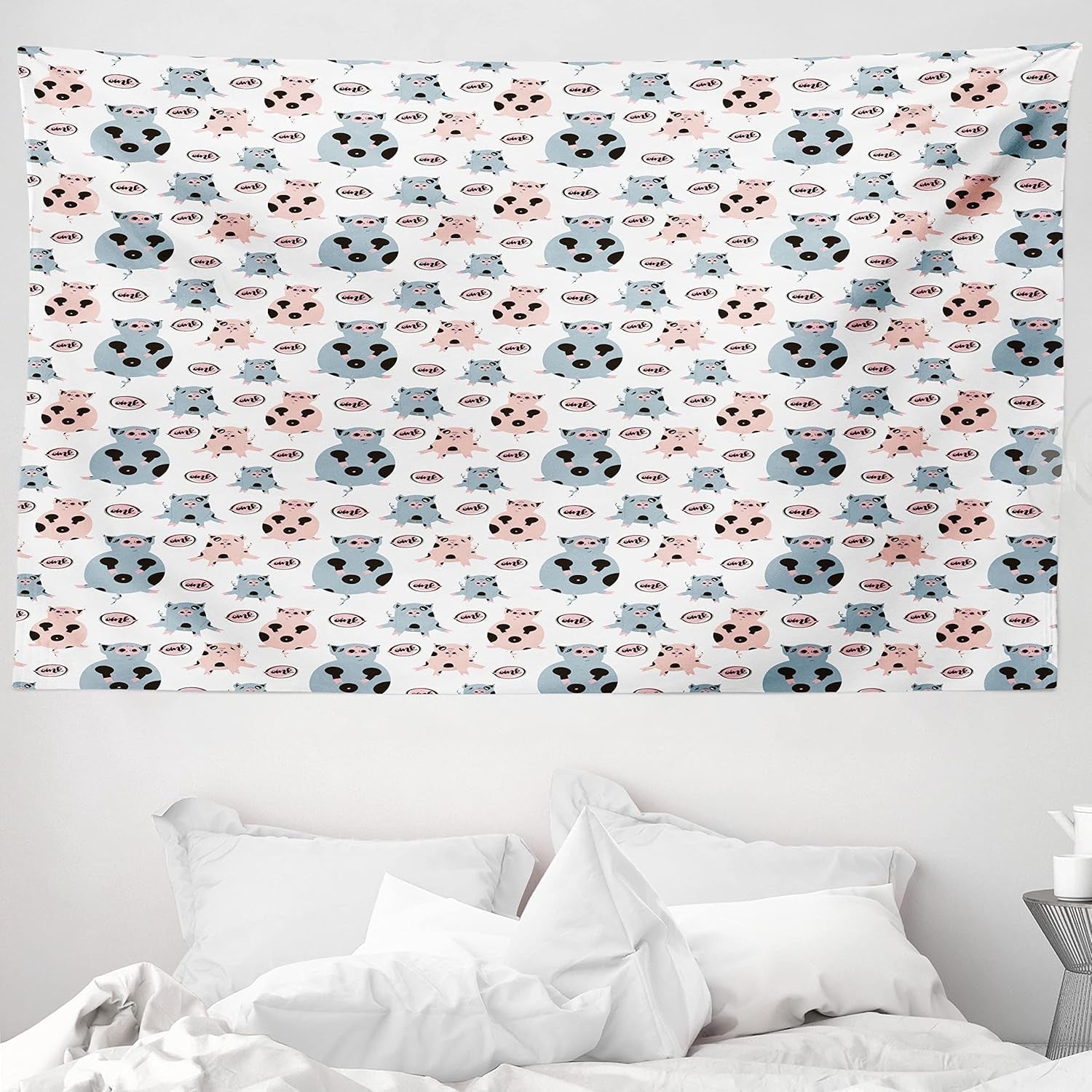 Tapiz abakuhaus Wanderlust mapa animal del mundo de dibujos animados - Naty Shop