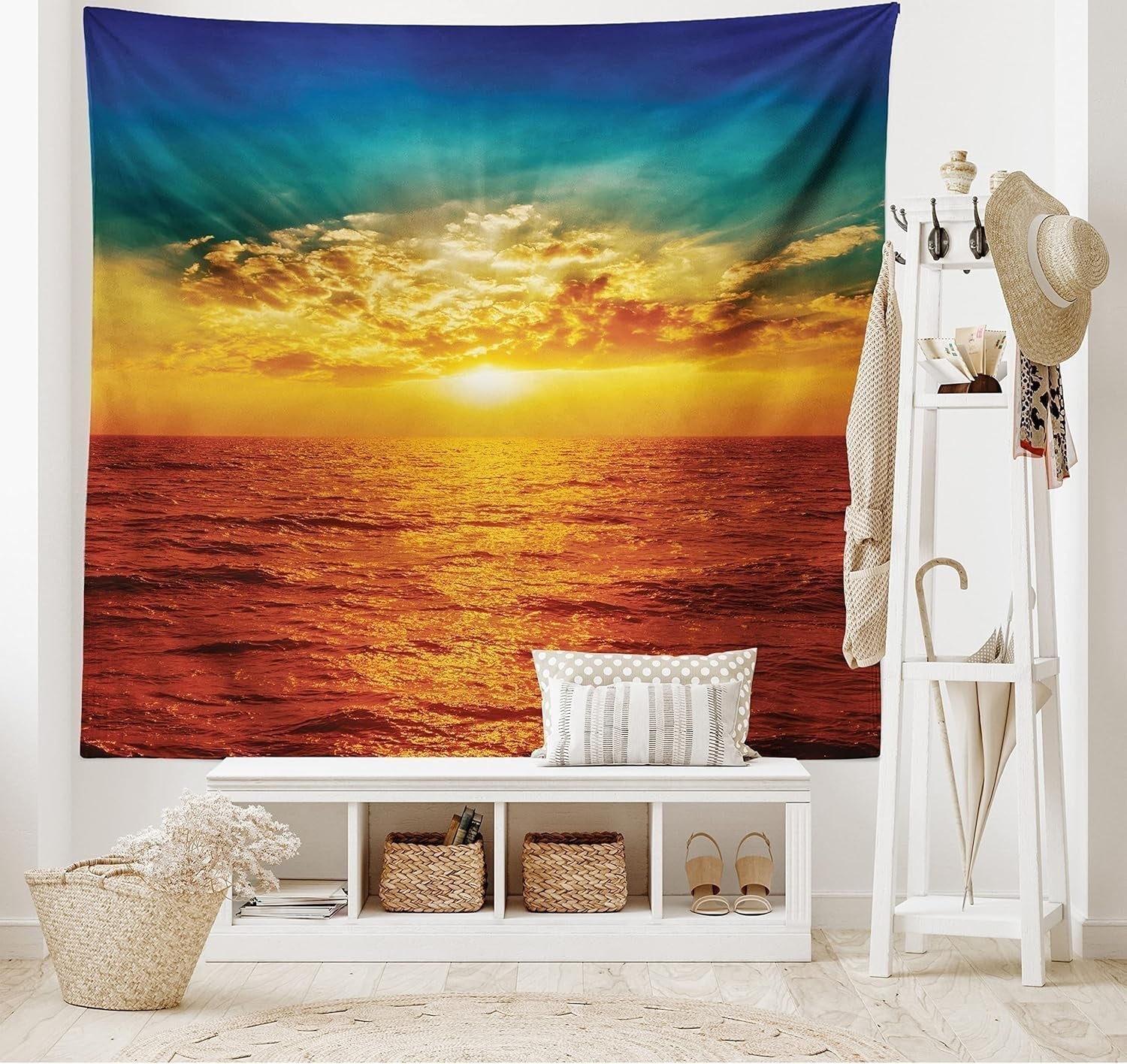 Tapiz abakuhaus pasión por los viajes animales mapa del mundo dibujos Hogar - Accesorios y Decoración Naty Shop Bronceado 150L X 110B Cm