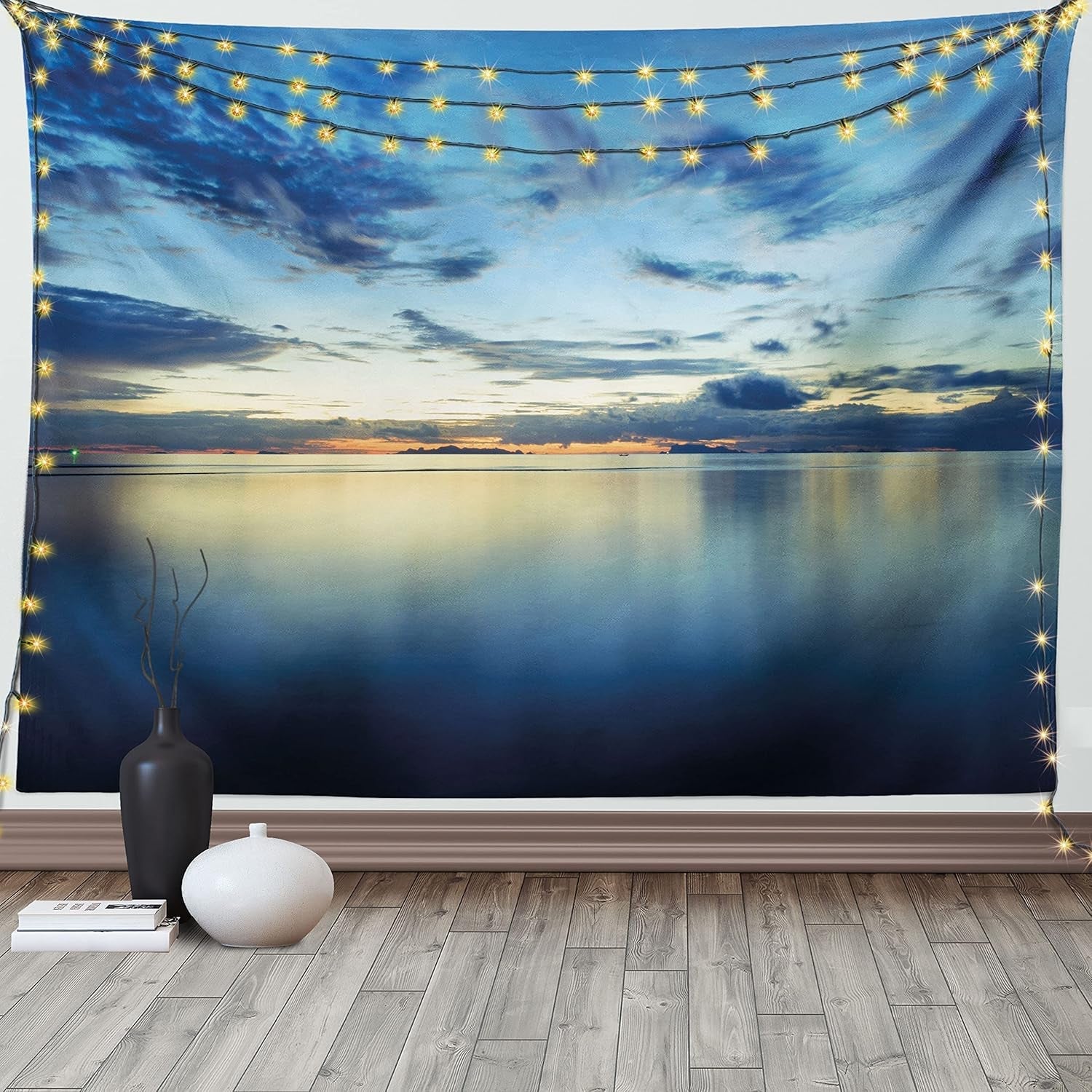Tapiz abakuhaus pasión por los viajes animales mapa del mundo dibujos Hogar - Accesorios y Decoración Naty Shop Azul 230L X 140B Cm