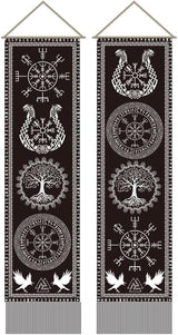 Tapiz artesanal símbolo vikingo árbol de la vida runas Inicio - Accesorios y Decoraciones Naty Shop Default Title
