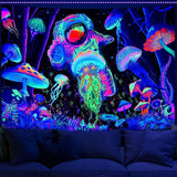 Tapiz alishomtll luz negra arte abstracto de la pared Hogar - Accesorios y Decoraciones Naty Shop Multi 150L X 130B Cm