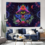 Tapiz alishomtll seta fluorescente mandala luz negra Hogar - Accesorios y Decoración Naty Shop