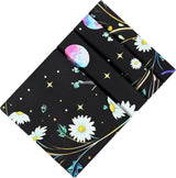 Tapiz alishomtll mariposa fase lunar floral margarita negro Hogar - Accesorios y Decoración Naty Shop