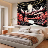 Tapiz alishomtll escena de montaña luna bosque montañas Hogar - Accesorios y Decoración Naty Shop