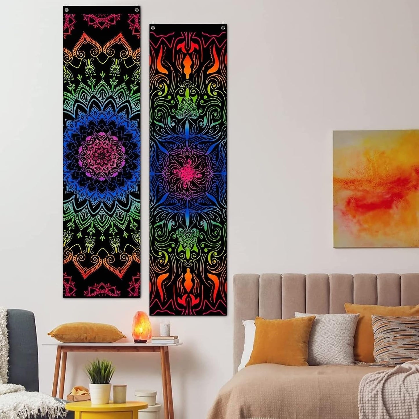 Tapiz alishomtll pack mandala bohemio reactivo vertical Hogar - Accesorios y Decoración Naty Shop