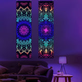 Tapiz alishomtll pack mandala bohemio reactivo vertical Hogar - Accesorios y Decoración Naty Shop 2 paquetes 120X32.5Cm