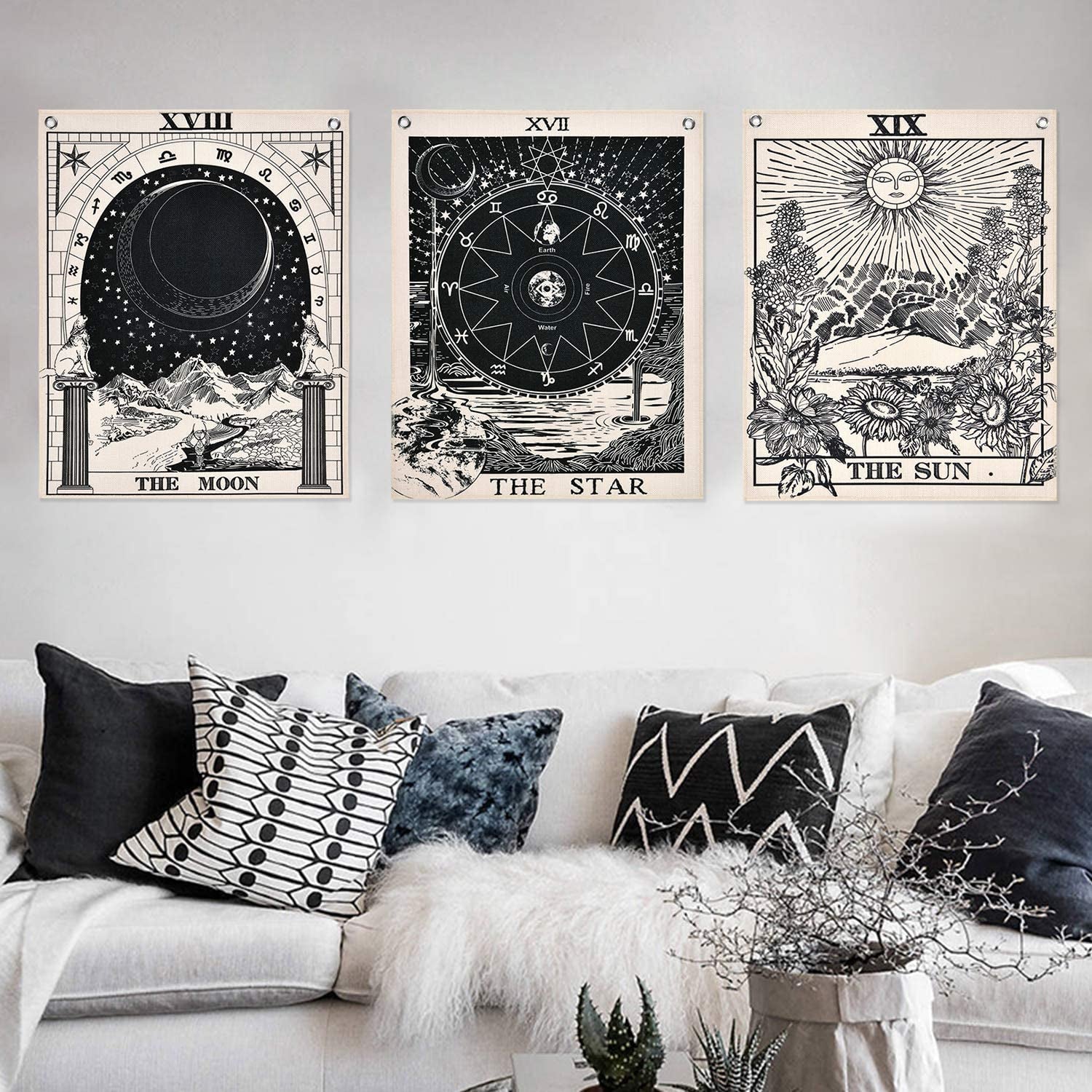 Tapiz alishomtll tarot set sol luna estrellas Hogar - Accesorios y Decoración Naty Shop Tarot set-1