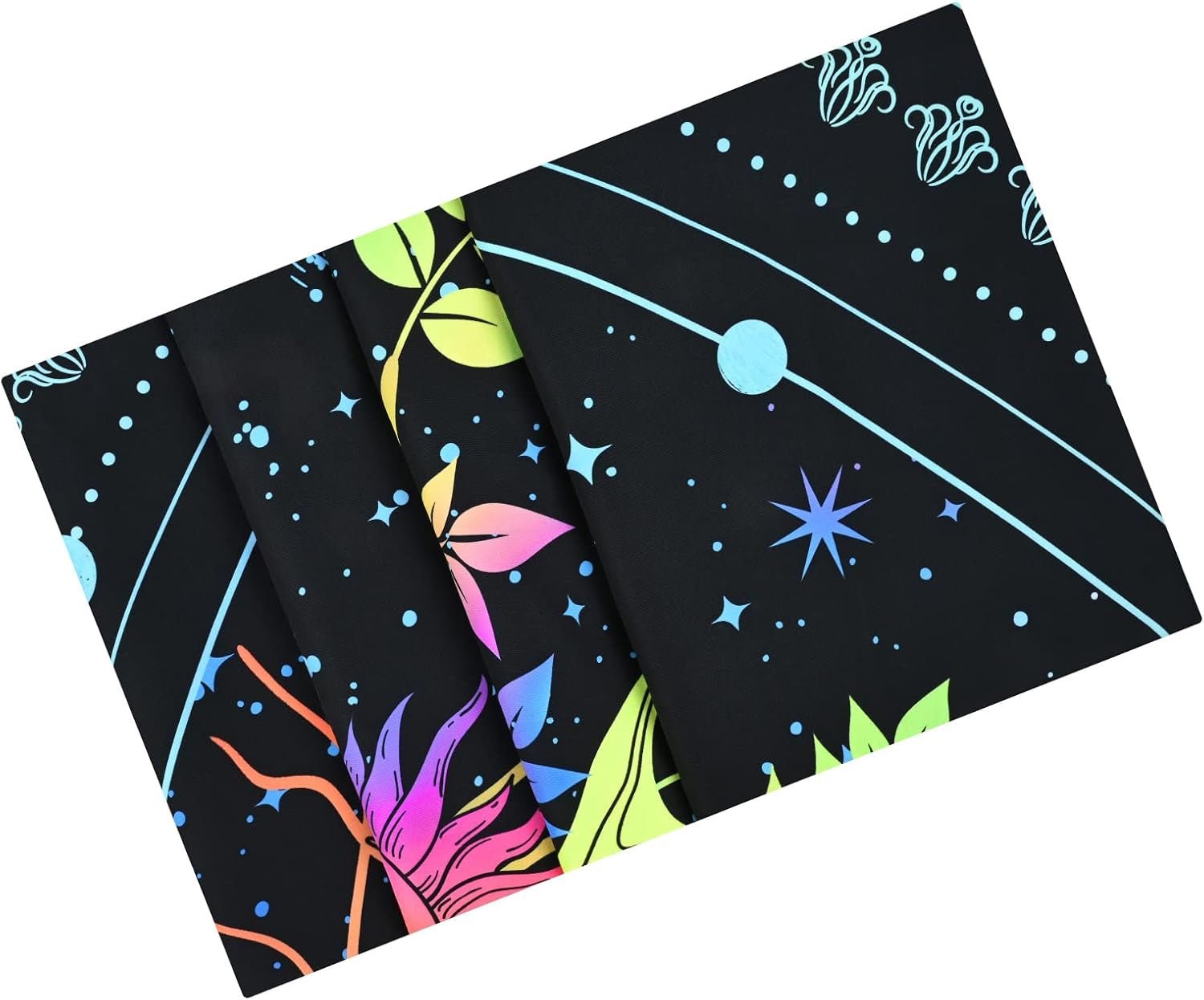 Tapiz alishomtll árbol vida fluorescente sol y luna Hogar - Accesorios y Decoración Naty Shop
