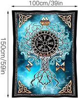 Tapiz arte vikingo nórdico Casa vikinga - Accesorios y Decoración Naty Shop