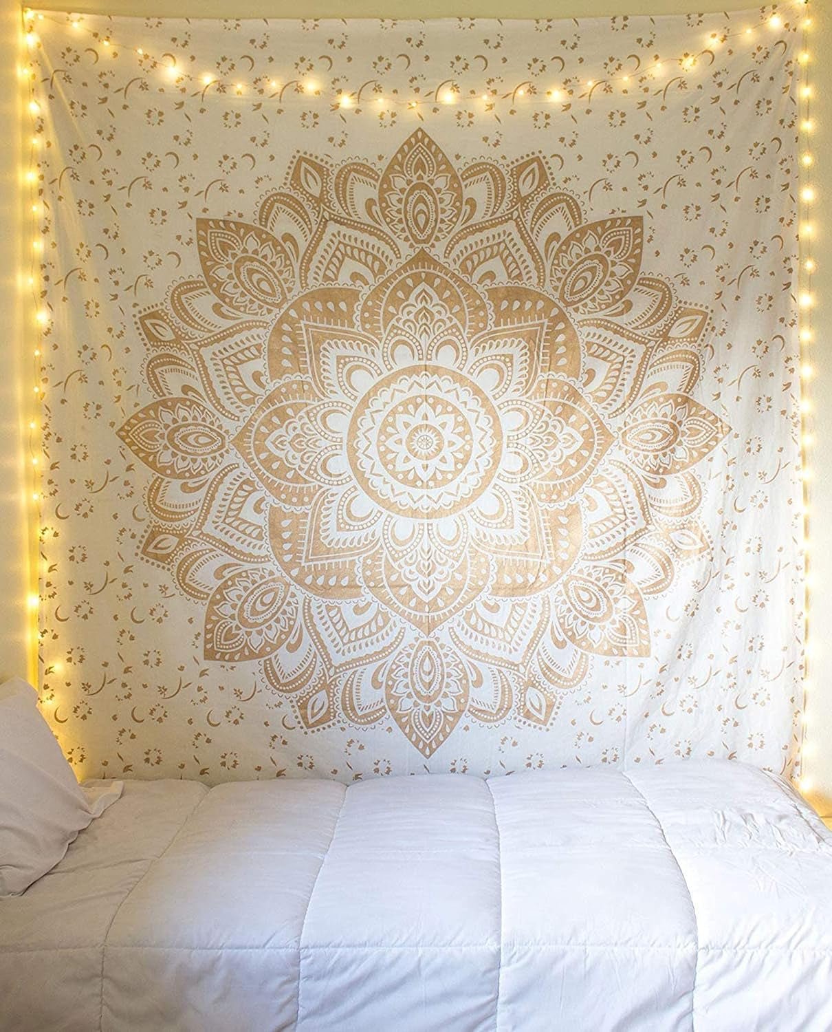 Tapiz dorado metálico manta de playa mandala de algodón indio Hogar - Accesorios y Decoraciones Naty Shop Default Title